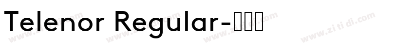 Telenor Regular字体转换